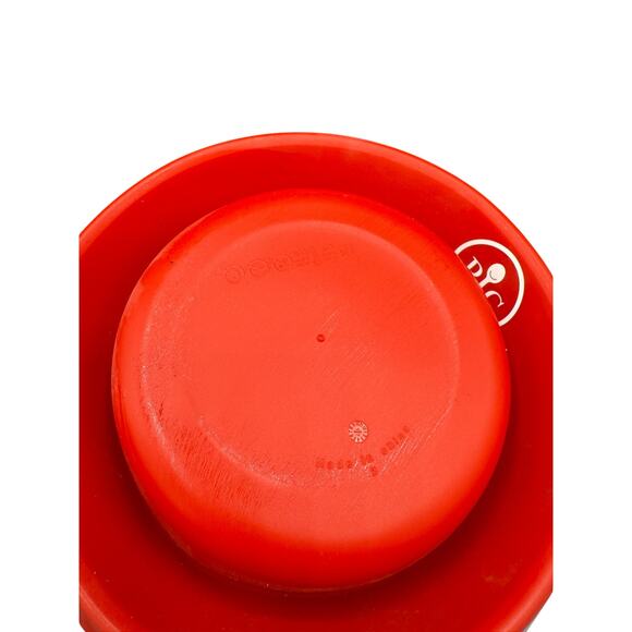 🍲 Pampered Chef PC Red Microwave Bowl w/ Clear Lid Meal Prep Container - Picture 3 of 4